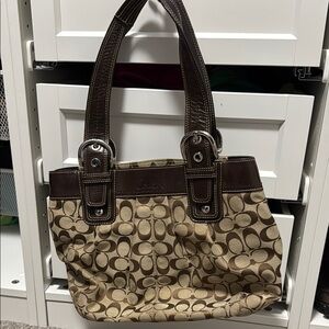 Coach Signature Brown Tote Bag